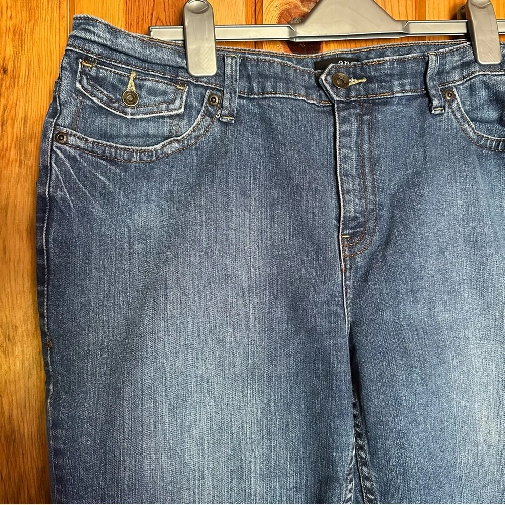 A.N.A. Blue Denim Shorts - Picture 3 of 5